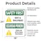 Signmission Not A Walkway Bilingual, 18 in W x Rectangle, Vinyl Decal OS-2PACK-SF-D-1824-L-10833 - alternate 5